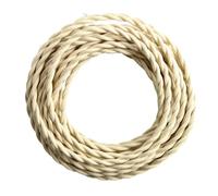 Dickly Corde intrecciate, filo intrecciato a due anime, cavo per lampada a sospensione decorativa professionale, cavo per lampada a sospensione in rame, Crema
