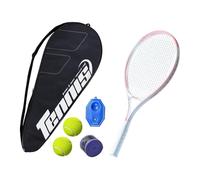 Dickly Dispositivo di Allenamento Tennis Solo con Racchetta da Tennis, Set di rimbalzi per Tennis, Pratico Aiuto per l'allenamento del Tennis, Rosa