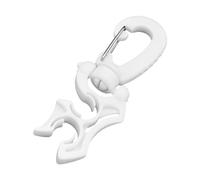 Dickly Fermo per Tubo per Immersione Subacquea Regolatore per Immersione Accessori BCD Gancio per Fibbia a 2 Slot Coperchio per regolatore per Immersione per, Bianco