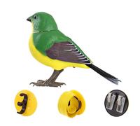 Dickly Giocattolo Elettronico per Uccelli Parrocchetto Gabbia per Pappagalli Giocattolo Elettrico per Uccelli Che Cantano E Cinguettano, Verde, Taglia unica