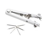 Dickly la barra a molla Pinza Set di strumenti Barra a molla Pinzetta Pinza da viaggio Riparazione Adulti Casa Leggero Riparazione orologio Strumento, 6 Punte Perni