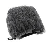 Dickly Manica del microfono muff a pelliccia di pelliccia per la registrazione domestica, .5.6 Capelli Corti, 10x7 Cm