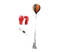 Dickly Palla da Boxe, Palla da Boxe con velocità Regolabile, Base a Ventosa con Supporto, Sacco da Boxe per Fitness, MMA, per Bambini con Guanti