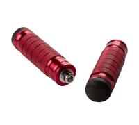 Dickly Pedane posteriori per moto da 2 pezzi, poggiapiedi per passeggero, bulloni da 8 mm Sostituiscono il pedale del sedile posteriore della pedana, Rosso