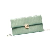 Dickly Pochette da donna Borsa da sera elegante per una serata fuori, una cena, un ballo di fine anno, Verde
