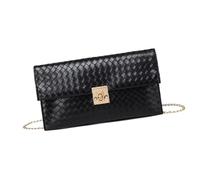 Dickly Pochette da donna Borsa da sera elegante per una serata fuori, una cena, un ballo di fine anno, Nero