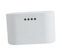 Dickly Scatola di visualizzazione automatica per avvolgitore per doppio orologio Rotazione efficiente Motore silenzioso Antimagnetico Ricaricabile con luce, Bianco