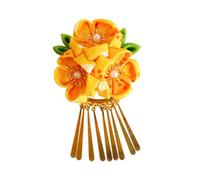 Dickly Teste di kimono giapponese Hanfu Accessori per capelli per capelli per capelli da venta, Giallo