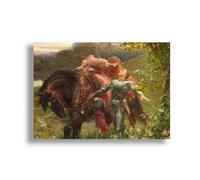 Dicksee Poster La Belle Dame Sans Merci Cavaliere IN Armatura Stampa Vintage