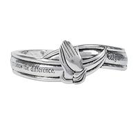 Dicksons Braccialetto elasticizzato con piastrelle con incisione "Serenity Prayer Hands", taglia unica, senza pietre preziose, Misura unica, Metallo, Senza pietre preziose