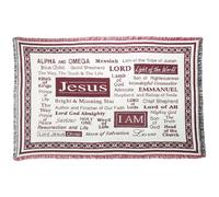 Dicksons Nomi di Ges Cristo Rosso e Crema 36 x 48 Tutto Cotone Petite