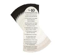 Dicksons The 10 Commandments - Biglietti per segnalibri, 15 cm, colore: Bianco e Nero