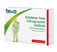 Teva Diclofenac 10 cerotti analgesici medicati 140 mg