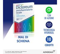 ALFASIGMA SPA DICLOREUM ANTINFIAMMATORIO LOCALE 10 CEROTTI MEDICATI 180 MG