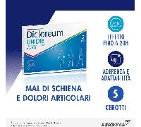 Dicloreum Unidie per Dolori Muscolari Dolori Articolari 5 Cerotti 136 mg