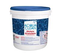 DICLORO CLORO POLVERE GRANULARE ACQUA CLEAN KG.10 PER PISCINE LINER STERILIZZA