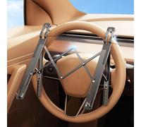 DICMKY Supporto per volante per auto, supporto regolabile in altezza per computer portatile, tablet, pieghevole, portatile, per auto, auto, auto, SUV, Tesla,