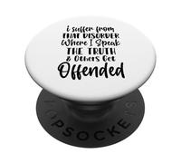 Dico la verità e le persone si offendono. Divertente sarcasmo PopSockets PopGrip Adesivo