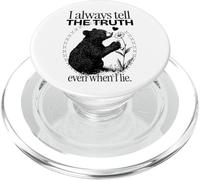 Dico sempre la verità anche quando mento (Cute Bear Graphic) PopSockets PopGrip per MagSafe
