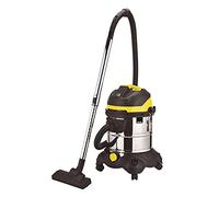 Dicoal Aspirapolvere per Polvere e Liquidi - capacità 20 L - Motore da 1400W - Serbatoio in Acciaio Inox - Regolazione del Flusso d'Aria e Funzione Soffiante - Accessori Inclusi