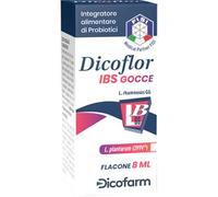 Dicofarm - Dicoflor Ibs Gocce Brobiotici per Flora Intestinale Confezione 8 Ml