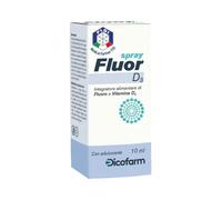 Dicofarm - FluorD3 Spray Integratore Fluoro e Vitamina D3 Confezione 10 Ml (Scadenza Prodotto 28/12/2025)