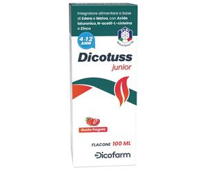 DICOFARM SpA Integratore Dicotuss Junior sciroppo edera e malva, 100ml