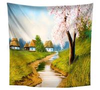 DICOINB Arazzo Da Parete 3D Paesaggio Rurale 180X230 Arazzo Decorativo Grande Tessuto In Poliestere Camera Da Letto Per Bambini Soggiorno Per Adulti Ragazze Ragazzi,D4