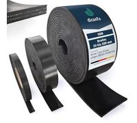 diconfa rotoli di gomma con inserto in tessuto SU MISURA - SPESSORE da 2 mm a 10 mm - LARGHEZZA da 20 mm a 500 mm - LUNGHEZZA da 0,2 m a 10 m - SELEZIONE: 30 mm x 2500 mm x 5 mm - Tappetino Rotolo