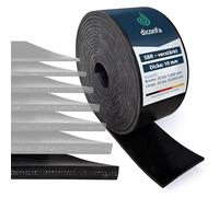 diconfa rotoli di gomma con uno inserto in tessuto SPESSORE 10mm - LARGHEZZA da 20 mm a 1400 mm - LUNGHEZZA da 0,05 m a 10 m - SELEZIONE: 100 mm x 1000 mm x 10 mm - robusto resistente Tappetino SBR