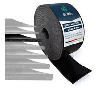 diconfa rotoli di gomma con uno inserto in tessuto SPESSORE 4mm - LARGHEZZA da 20 mm a 1400 mm - LUNGHEZZA da 0,05 m a 10 m - SELEZIONE: 100 mm x 5500 mm x 4 mm - robusto resistente Tappetino SBR