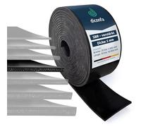 diconfa rotoli di gomma con uno inserto in tessuto SPESSORE 5mm - LARGHEZZA da 20 mm a 1400 mm - LUNGHEZZA da 0,05 m a 10 m - SELEZIONE: 100 mm x 5000 mm x 5 mm - robusto resistente Tappetino SBR