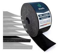 diconfa rotoli di gomma con uno inserto in tessuto SPESSORE 8mm - LARGHEZZA da 20 mm a 1400 mm - LUNGHEZZA da 0,05 m a 10 m - SELEZIONE: 100 mm x 350 mm x 8 mm - robusto resistente Tappetino SBR