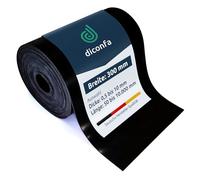 diconfa rotoli di gomma Strisce 300mm 30cm LARGO - LUNGHEZZA da 0,05m a 10m SPESSORE da 0,5mm a 10mm - SELEZIONE 100mm (10cm), 0,5mm - Tappetino rotolo antiscivolo Impermeabile Robusto al metro