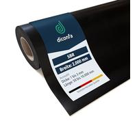 diconfa Tappetino in gomma SBR larghezza 2000mm 200cm 2m - SPESSORE da 1 a 3 mm - LUNGHEZZA da 0,05 a 10 m - 2000 mm (2 m) x 300 mm (0,3m) x 3 mm - antiscivolo Pavimento Lastra Striscia