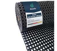 diconfa Tappeto ad anello in gomma SU MISURA 22mm - LARGHEZZA: 0,4 m a 1,5 m - LUNGHEZZA: 0,2 m a 10 m ==> 0,8 x 3,6m - motivo forato - tappetino ad anelli - cattura-sporco per interni ed esterni