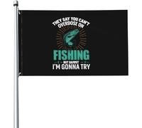 Dicono Che Si Può Andare In Overdose Con La Pesca, Ma Accidenti Ci Proverò Garden Flag Con 2 Occhielli Bandiere Da Giardino Divertente Bandiera Da Cortile Per Patio Interni Fattoria 90X150Cm