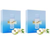 Dicora Urban Fit | Eau de Toilette SET MIAMI FOR HER+POCKET | Set Profumo Donna | Fresca e appetitosa | Mela, Limone, Gelsomino, Rosa Bianca, Muschio | 150 ml (Confezione da 2)