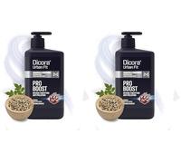 Dicora Urban Fit Shampoo 2in1 Pro Boost per capelli indeboliti 800 ml (Confezione da 2)