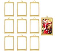 DICOSMETIC 10 pezzi acrilico appeso albero della famiglia cornice portafoto mini cornici da appendere 8,4 x 4,95 cm oro foto gioielli regalo per la festa della mamma per film Polaroid