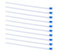 DICOSMETIC 10 taglierine scorrevoli in plastica da 30,5 cm, riutilizzabili, per pellicola trasparente, autoadesive, di ricambio, colore azzurro, per avvolgere gli alimenti, dispenser per carta cerata