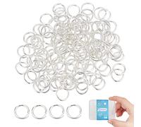 DICOSMETIC 150 Pz 925 Anelli di Salto In Argento Sterling 4mm Anelli di Salto Aperti Connettori Ad Anello Piccolo Anello Diviso Cerchio Connect Clasp Creazione di Gioielli, Diametro: 4mm