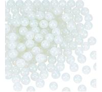 DICOSMETIC 150 Pz Piccole Perline di Opalite Rotonde Pietre Preziose Perline 8mm Pietre Opali Naturali Perline Palla Bianca Perline Sciolte Perline per Creazione di Gioielli, Foro: 1 mm