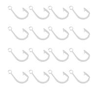 DICOSMETIC 16 Pz Ciondoli Amo da Pesca Maori Ciondoli Hei Matau Ciondoli Amo da Pesca in Stile Tibetano Ciondoli A Gancio A S Ciondoli Pendenti per Gioielli Fare Forniture, Foro: 4.5 mm