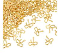 DICOSMETIC 200 pz Ciondoli con Fiocco In Oro Pendenti con Fiocco In Lega Ciondoli con Farfallino In Metallo Ciondolo con Connettore Ad Arco per Creazione di Gioielli Collana Braccialetto Fai Da Te