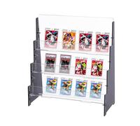 DICOSMETIC 3 Animali Acrilico Trading Card Display Supporto Porta Biglietti Di Auguri Portatile Espositore Nero Organizzatore Carte Sportive Per Fiere Venditore Contatore Venditore
