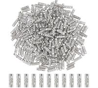 DICOSMETIC 300 perline tubolari in metallo, 12 x 4 mm, perline a tubo lungo in acciaio inossidabile, perline distanziatrici per orecchini, collane, bracciali, creazione di gioielli