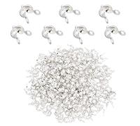 DICOSMETIC 300 pz 3.5mm in Acciaio Inox A Conchiglia Aprire Bead Tips Bead Nodo End Caps Fold-Over Perline A Crimpare Coperture per Monili Che Fanno Fai da Te, Foro:1.2mm