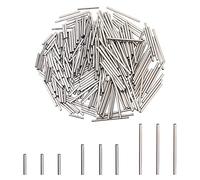 DICOSMETIC 300pcs Perline Tubo Lungo Metallo Perline Sciolti In Acciaio Inox Bugle Perline 10/15/25mm Distanziatori Bar Colonna Perline Spaghetti Per Bracciale Collana Gioielli Facendo, Foro: 1mm