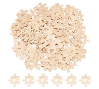 DICOSMETIC Ciondoli Puzzle con Ciondoli a Forma di Cuore per la Consapevolezza dell'Autismo, Gioielli Unici in Ottone, Relazione, Accessori per Creazione di Gioielli
